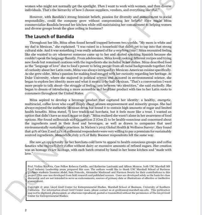 Which Of The Options She Is Evaluating Present The Best Path Forward And Why 2