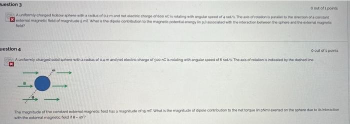 Question 3 O Out Of 1 Points A Uniformly Charged Hollow Sphere With A Radius Of 0 2 M And Net Electric Charge Of 600 Nc 1
