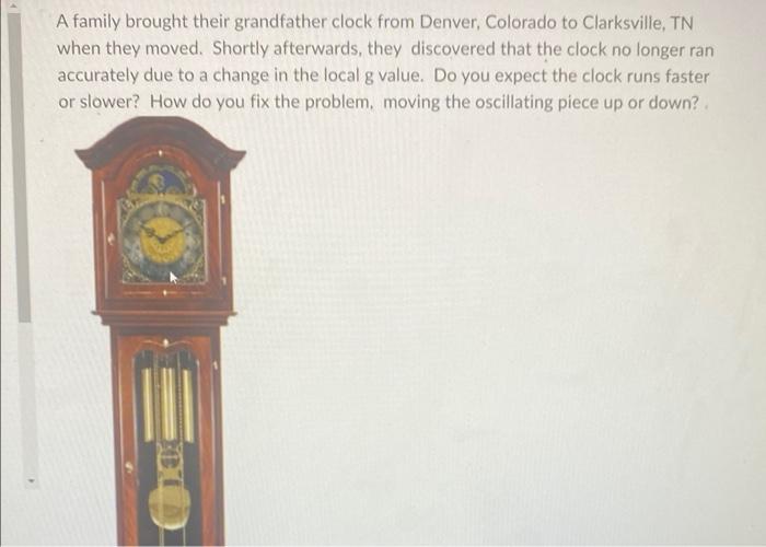 A Family Brought Their Grandfather Clock From Denver Colorado To Clarksville Tn When They Moved Shortly Afterwards T 1