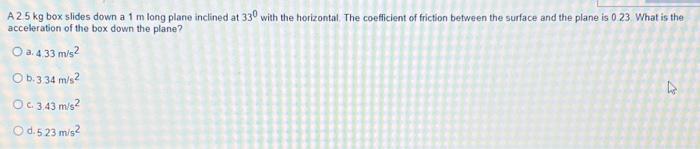 A Ball Is Thrown Vertically Upwards With An Initial Speed Of 25 M S What Is The Maximum Height Reached By The Ball O A 2