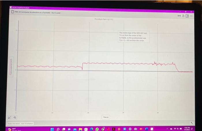 Part Ii Radius M Angular Speed Rpm 33 13 45 Part Iii 78 Optional Rad S 0 088 Centripetal Acceleration M S Ve 2