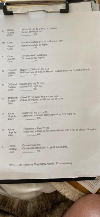 More Practice Medication Problems Compute The Amount Of Medication You Will Give To Administer One Dose Of The Fo The Fo 2