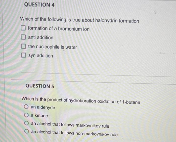 What Is The Name Of The Reaction That Gives You An Alkane From Alkene O Hydrogenation O Hydrohalogenation O Hydration O 2
