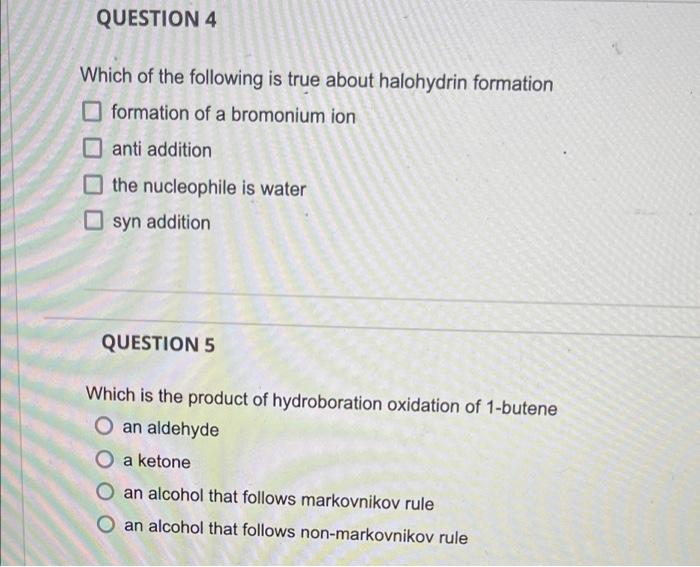 What Is The Name Of The Reaction That Gives You An Alkane From Alkene O Hydrogenation O Hydrohalogenation O Hydration O 2