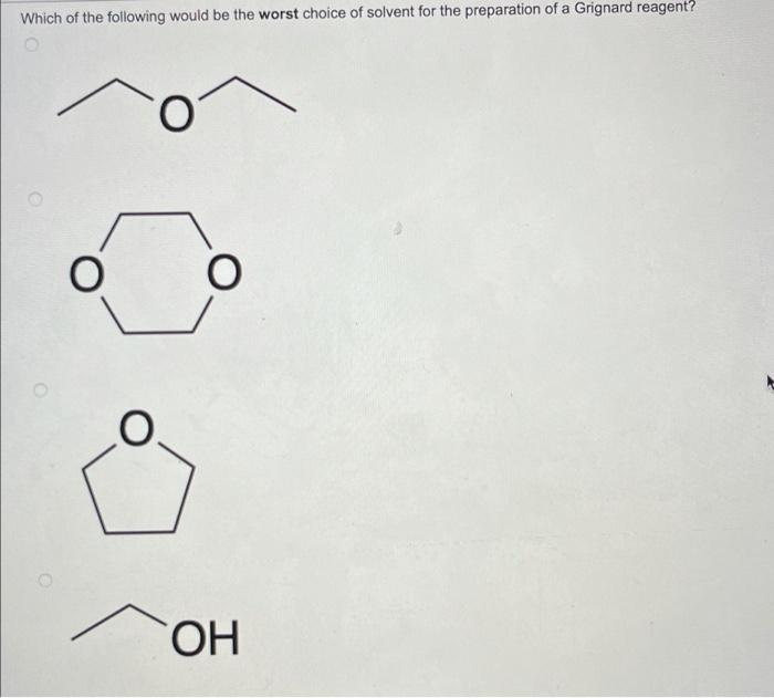 Select The Product Of The Following Reaction Ch 1 Zn Cu I A Ch L Zn Which Of The Following Would Be The Worst Choice 3