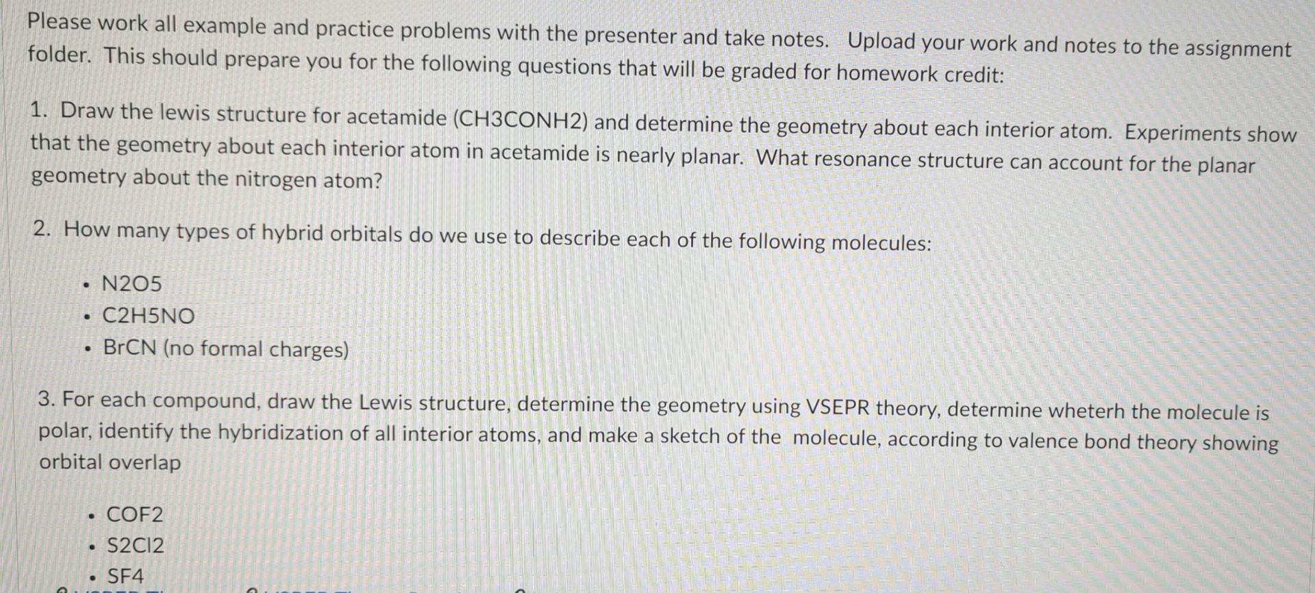 Please Work All Example And Practice Problems With The Presenter And Take Notes Upload Your Work And Notes To The Assig 1