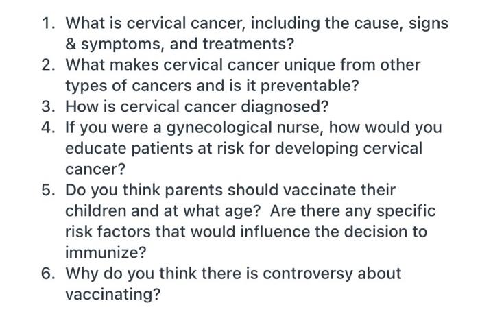 1 What Is Cervical Cancer Including The Cause Signs Symptoms And Treatments 2 What Makes Cervical Cancer Unique 1