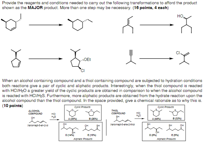 Provide The Reagents And Conditions Needed To Carry Out The Following Transformations To Afford The Product Shown As The 1