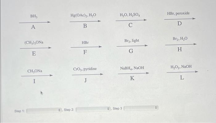 Complete The Following Synthetic Transformation By Selecting From The List Of Reagents Below Each Reagent Is Labeled Wi 2