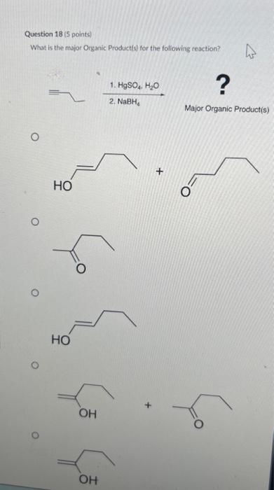 Which Of The Following Is A Valid Resonance Structure Of The Given Structure O O O O Question 18 5 Points What Is 2