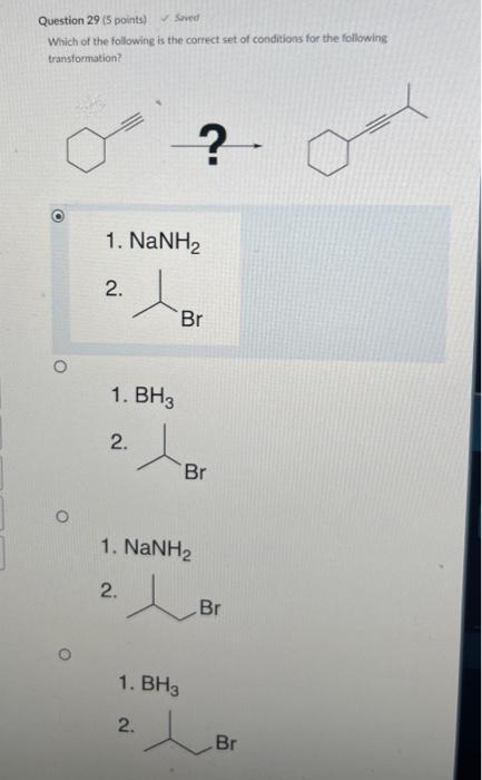 Question 29 5 Points Saved Which Of The Following Is The Correct Set Of Conditions For The Following Transformation O 1