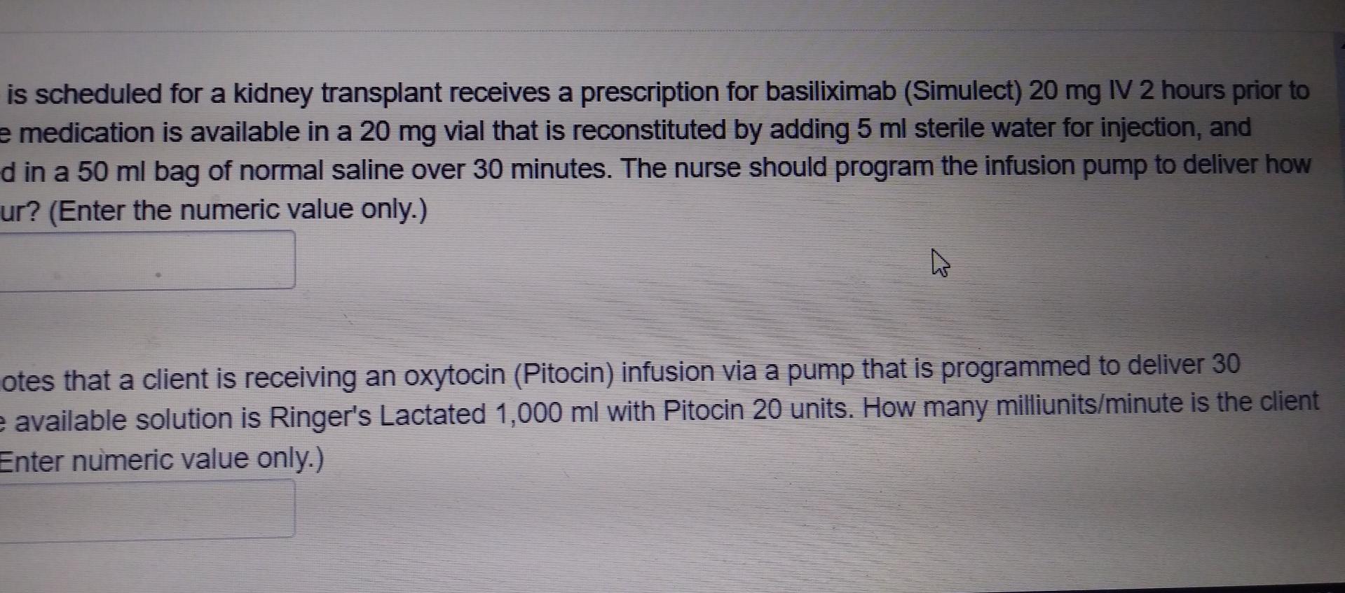 Dosage Calculations Practice Exam 18 A Loading Dose Of Acetylcysteine Mucomyst 8 Grams Which Is Available As A 20 S 2