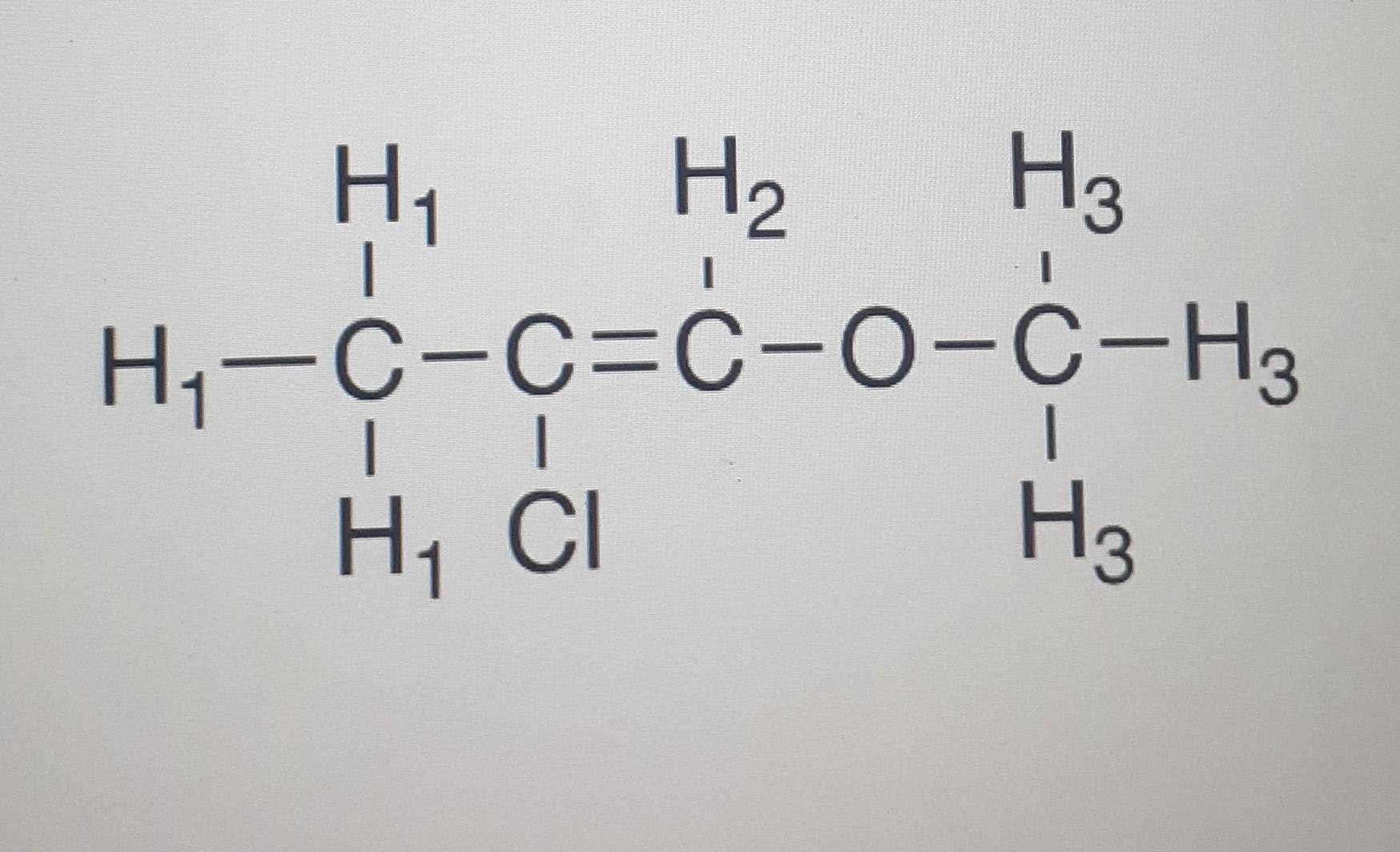 H I H H C C C O C H3 H H Ci H H3 1