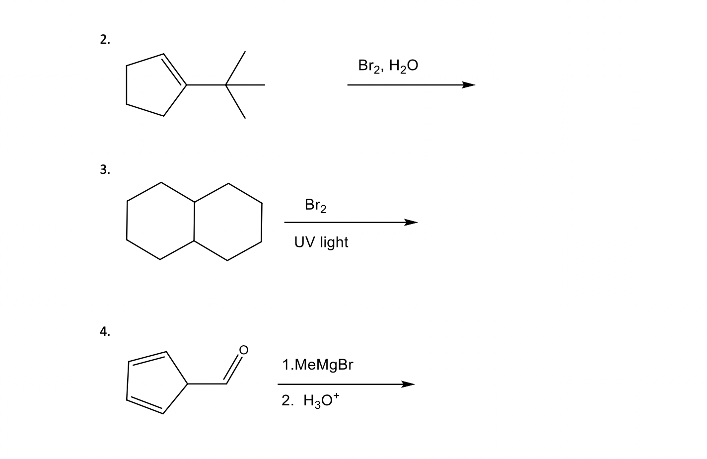 Write The Correct Product Be Sure To Indicate Any Specific Stereochemistry 1