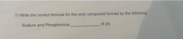 Home Work Set 2 Chapters 4 5 And 6 1 Write The Electronic Configuration For Sulfur 4 Pt 2 How Many Protons Neu 6