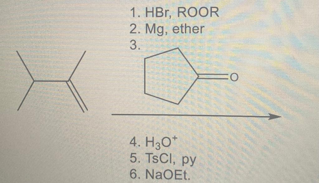 Draw The Product Of The Following Sequence Of Reactions 1