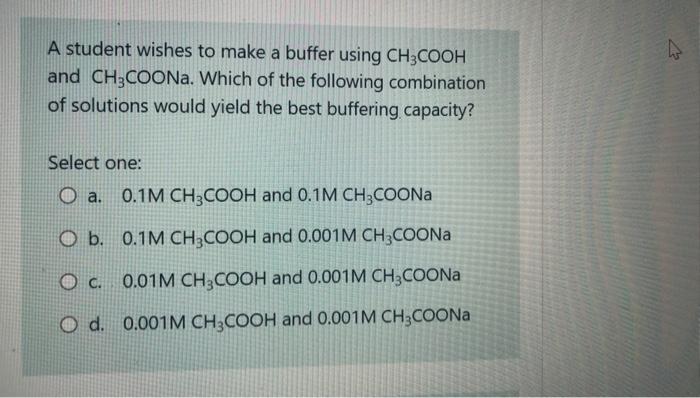 Determine The Molar Ratio Of Base To Acid In A Buffer Solution Of Ph 9 5 Pka For The Weak Acid 9 10 Report Your Ans 3