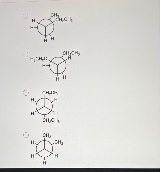 Which Newman Projection Corresponds To Point C On The Graph Of Energy Vs Rotation About C3 And C4 Bond In Hexane Molecu 2