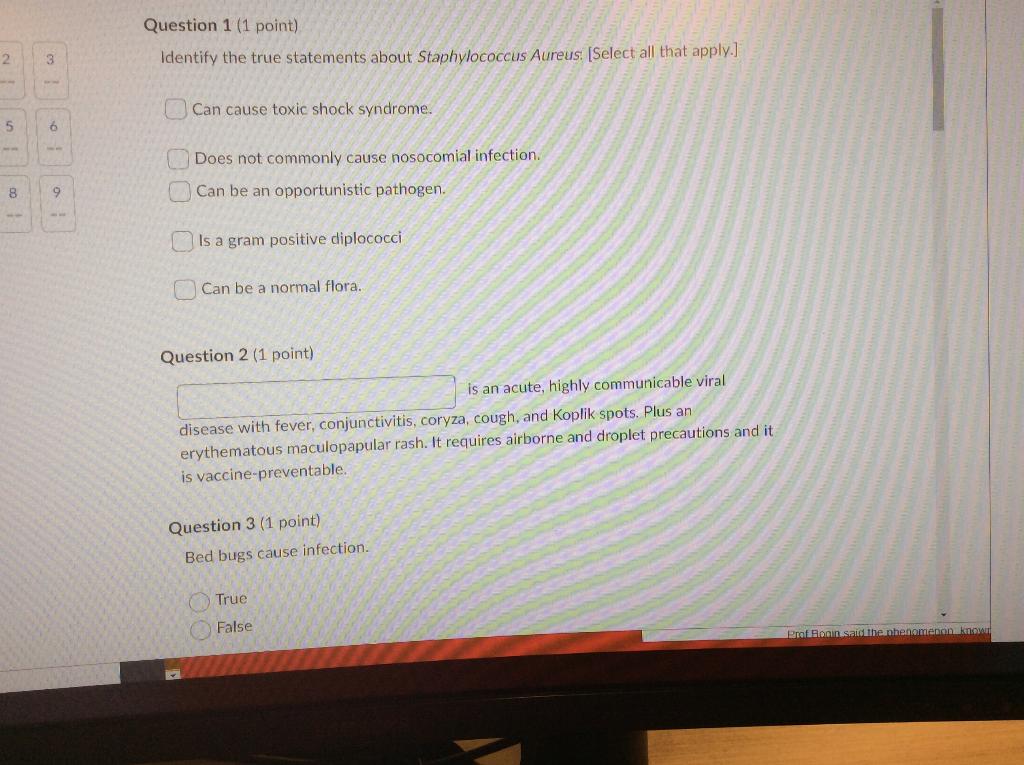 Please Answer All Thank You 1