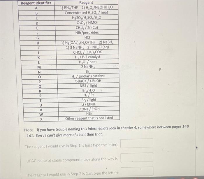 Design An Efficient Strategy For The Following Two Step Synthesis To Answer This Question Simply Type The Letter Of Th 2
