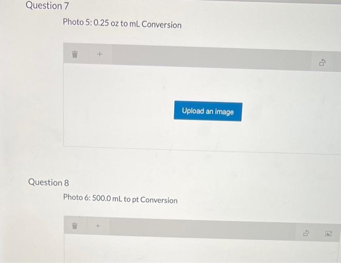 Question 3 Photo 1 32 Cm To M Conversion Question 4 Photo 2 53 5 Kg To G Conversion Upload An Image Upload An Image 0 3