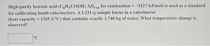 High Purity Benzoic Acid C6h5cooh Ahxn For Combustion 3227 Kj Mol Is Used As A Standard For Calibrating Bomb Calorim 1