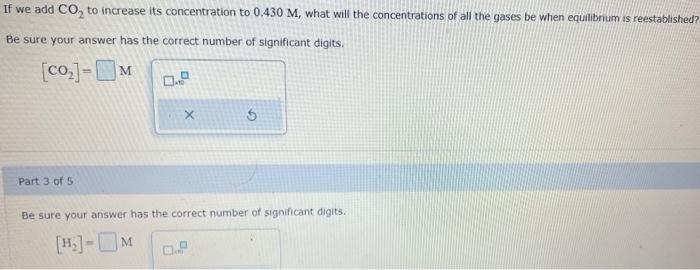 Consider The Following Equilibrium Process At 686 C Co G H G Co G H O G The Equilibrium Concentrations Of T 2