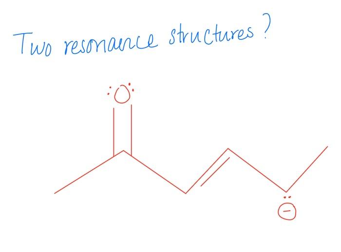 Two Resonance Structures O 0 1