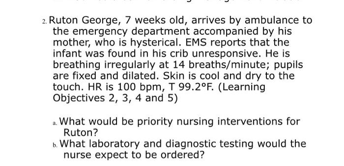 2 Ruton George 7 Weeks Old Arrives By Ambulance To The Emergency Department Accompanied By His Mother Who Is Hysteri 2