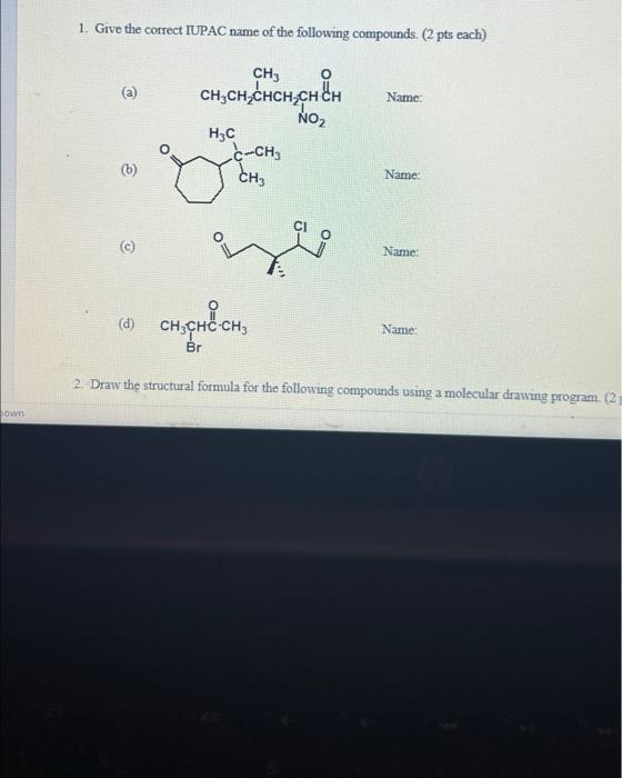 4 Fill In The Missing Reagent S Above And Or Below The Anows Or Missing Product S Of The Following Roactions If Two 3