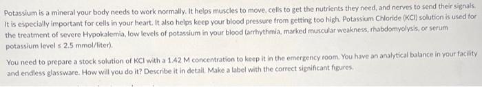 Potassium Is A Mineral Your Body Needs To Work Normally It Helps Muscles To Move Cells To Get The Nutrients They Need 1