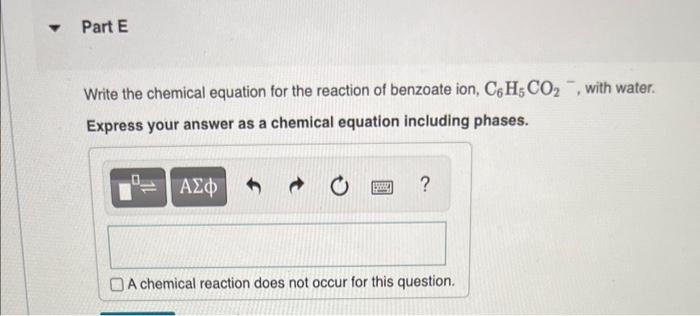 Write The Chemical Equation And The Kb Expression For The Reaction Of Each Of The Following Bases With Water Y Part A 4