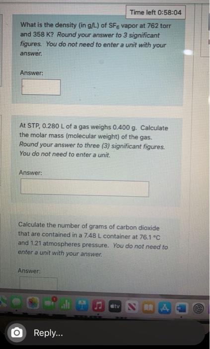 What Mass In Grams Of Helium Is Contained In A 19 L Tank At Stp You Do Not Need To Enter A Unit With Your Answer Ans 2