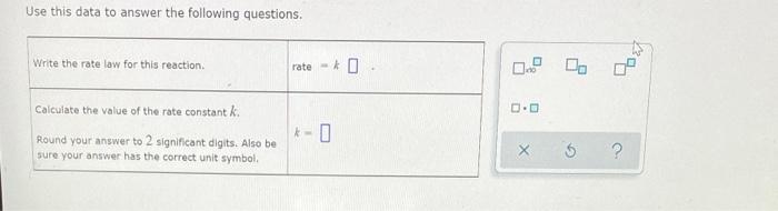Deducing A Rate Law From The Change In Concentration Over Time A Chemistry Graduate Student Is Studying The Rate Of This 2