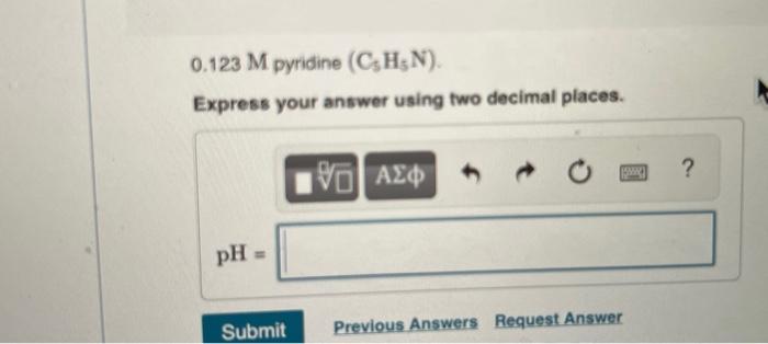 Course Home Chapter 16 Homework Attempt 1 Problem 16 59 Calculate The Ph Of Each Of The Following Solutions K And K 3