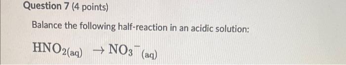 Question 1 1 Point How Can Oxidation Numbers Help You Determine A Redox Reaction When Are Oxidation Numbers Used Inst 4