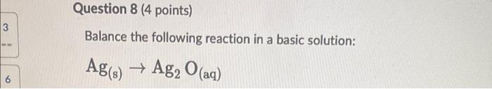 Question 1 1 Point How Can Oxidation Numbers Help You Determine A Redox Reaction When Are Oxidation Numbers Used Inst 5