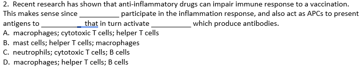 2 Recent Research Has Shown That Anti Inflammatory Drugs Can Impair Immune Response To A Vaccination This Makes Sense 1