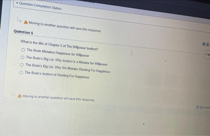 Question Completion Status L A Moving To Another Question Will Save This Response Question 5 1pc What Is The Title Of 1