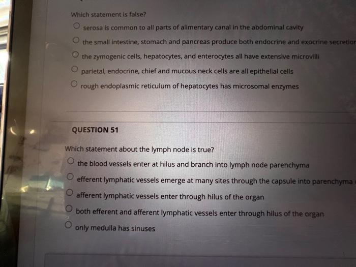 Which Of The Following Is Not A Function Of Liver O Bile Production Detoxication Secretin Production Storage Of Blood L 8