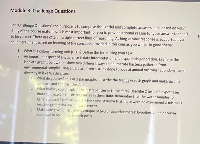 Module 3 Challenge Questions For Challenge Questions The Purpose Is To Compose Thoughtful And Complete Answers Each B 1