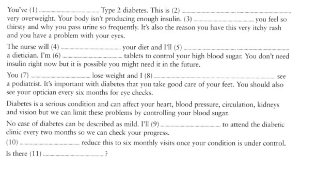 You Feel So See You Ve 1 Type 2 Diabetes This Is 2 Very Overweight Your Body Isn T Producing Enough Insulin 3 1