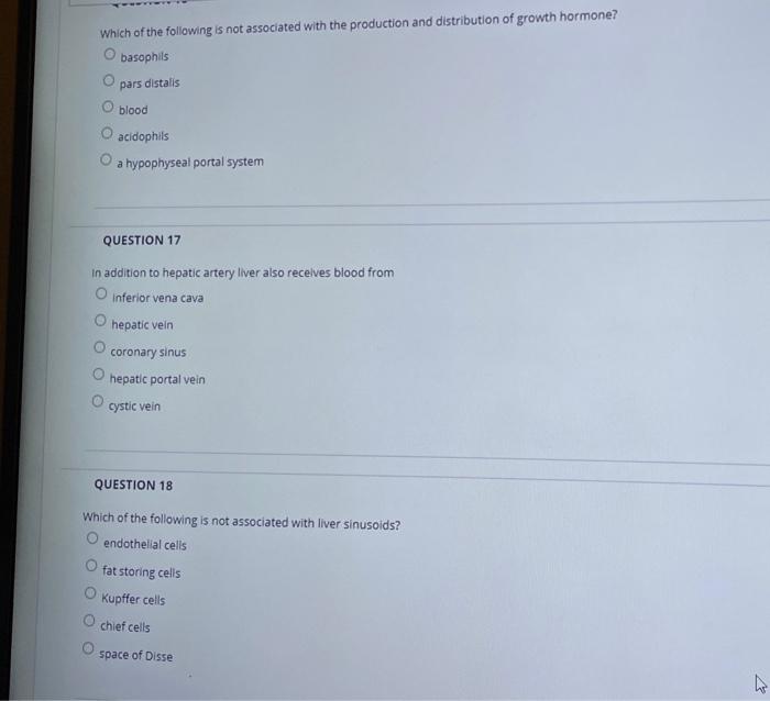 Question 13 An Enzyme Not Found In Pancreatic Digestive Juices Is O Trypsinogen O Amylase Chymotrypsinogen Pepsinogen O 2