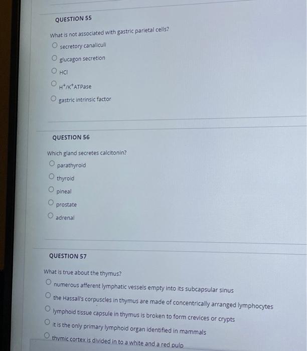 Question 49 Which Statement Is False About Both Thyroid Gland And The Parathyroid Gland Both Exist In Association With 3