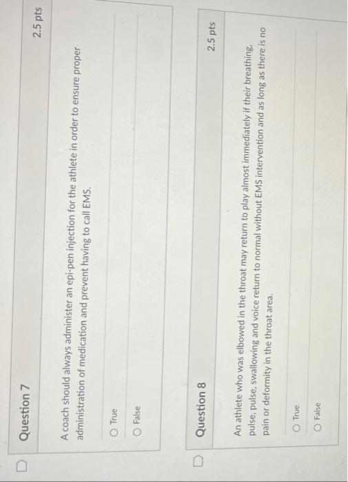 Question 1 An Important First Step In Helping An Athlete Recover From A Solar Plexus Spam Is O Loosen Restrictive Cloth 2