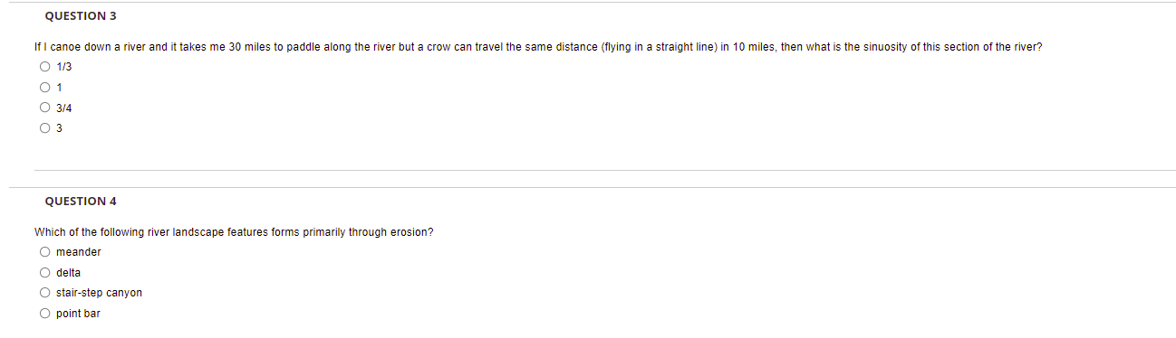 Question 3 If I Canoe Down A River And It Takes Me 30 Miles To Paddle Along The River But A Crow Can Travel The Same Dis 1