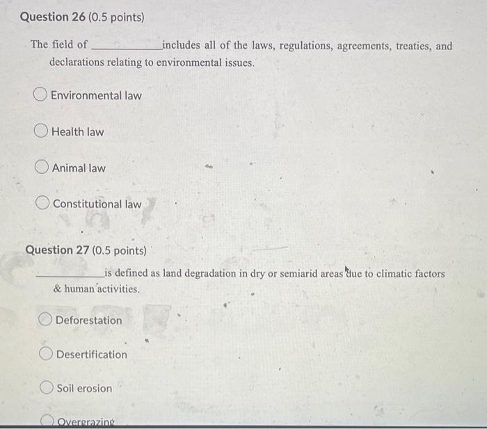 Question 24 0 5 Points Why Are Campaigns To Protect The Environment Often Difficult Lifestyle Changes Required To Pro 2