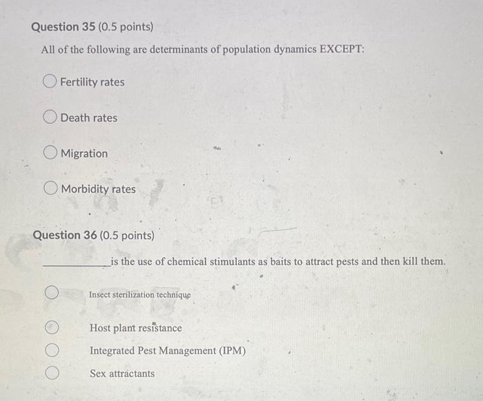 1 Question 39 0 5 Points The Concept Of Adaptations To Life In A Specific Environment That Reduce Competition Among Sp 3