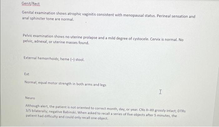 Chief Complaint O I Can T Seem To Control My Urine I Feel Like I Have To Urinate All The Time However When I Do Go To 6