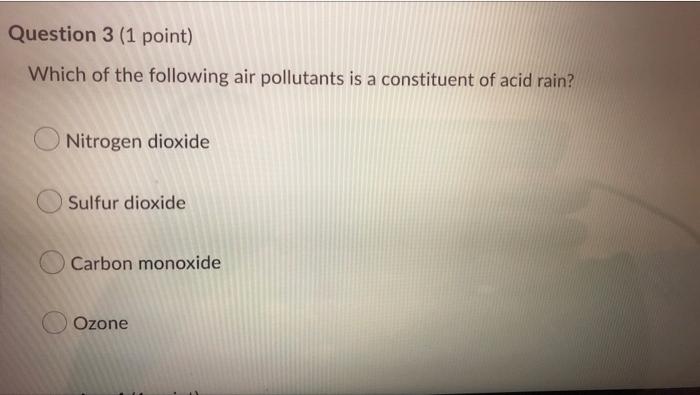 Question 2 1 Point Identify The False Statement In The Following List Winds Blow From Areas Of Low Pressure To High P 2